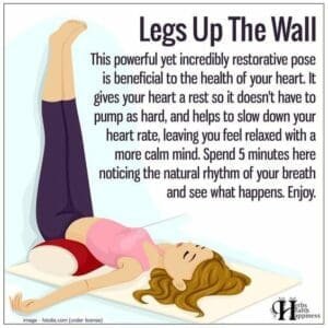 Yoga pose - he Legs Up The-Wall Pose