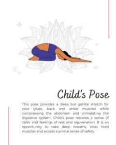 Yoga child pose 